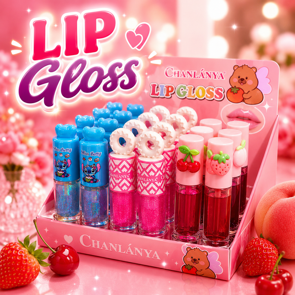 Lip Gloss Diseños Surtidos Kawaii en DESCUENTO 🔥C/U
