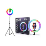 Aro de Luz LED RGB con soporte para celular - 1