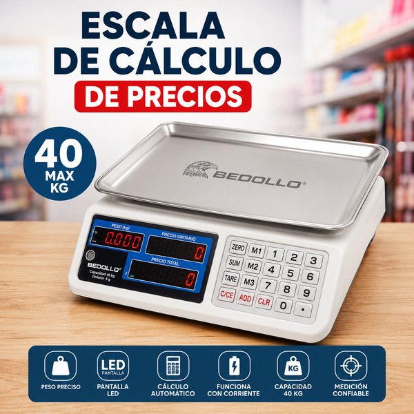 Báscula Digital Electrónica 40 Kg Calculadora de Precios | Nueva Montería