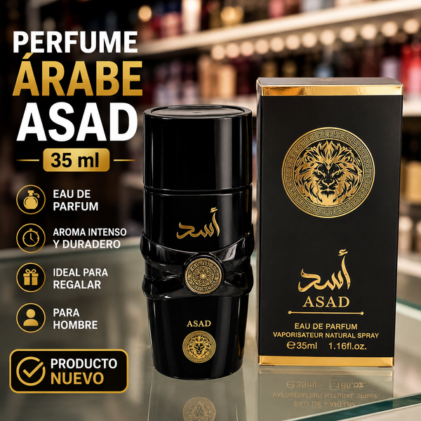 Perfume Árabe Asad 35ml Original | Fragancia Masculina Elegante y Duradera