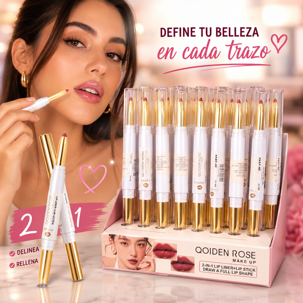 Lápiz Labial doble tinta