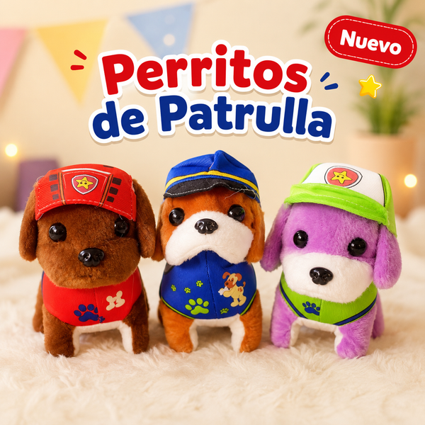 Perritos de peluche Paw Patrol con gorra | Nuevos