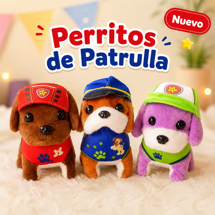 Perritos de peluche Paw Patrol con gorra | Nuevos